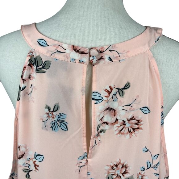 Torrid Goddess Women’s Top Plus Size 3 (3X) Pink Floral Mock Neck Sleeveless NWT - Picture 7 of 12